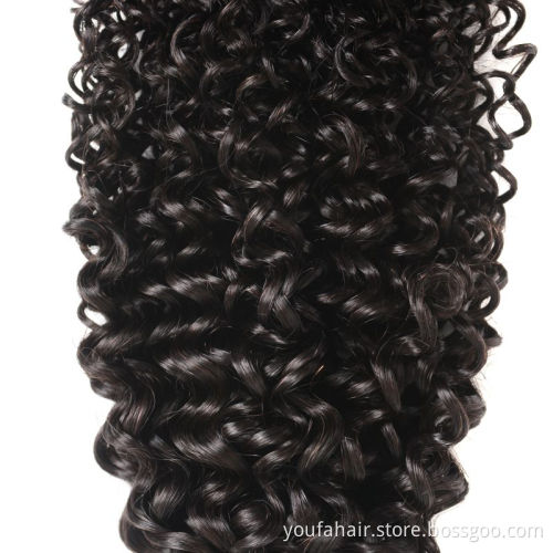 10A Kinky Curly Hair Bundle  Raw Virgin Extension Mink Indian Hair Bundle Factory Price All Cuticle Aligned Human Hair Bundles